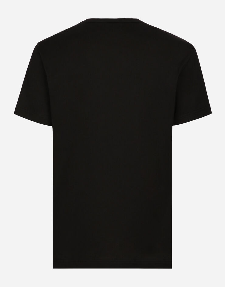 Cotton t-shirt with heraldic patch - 2