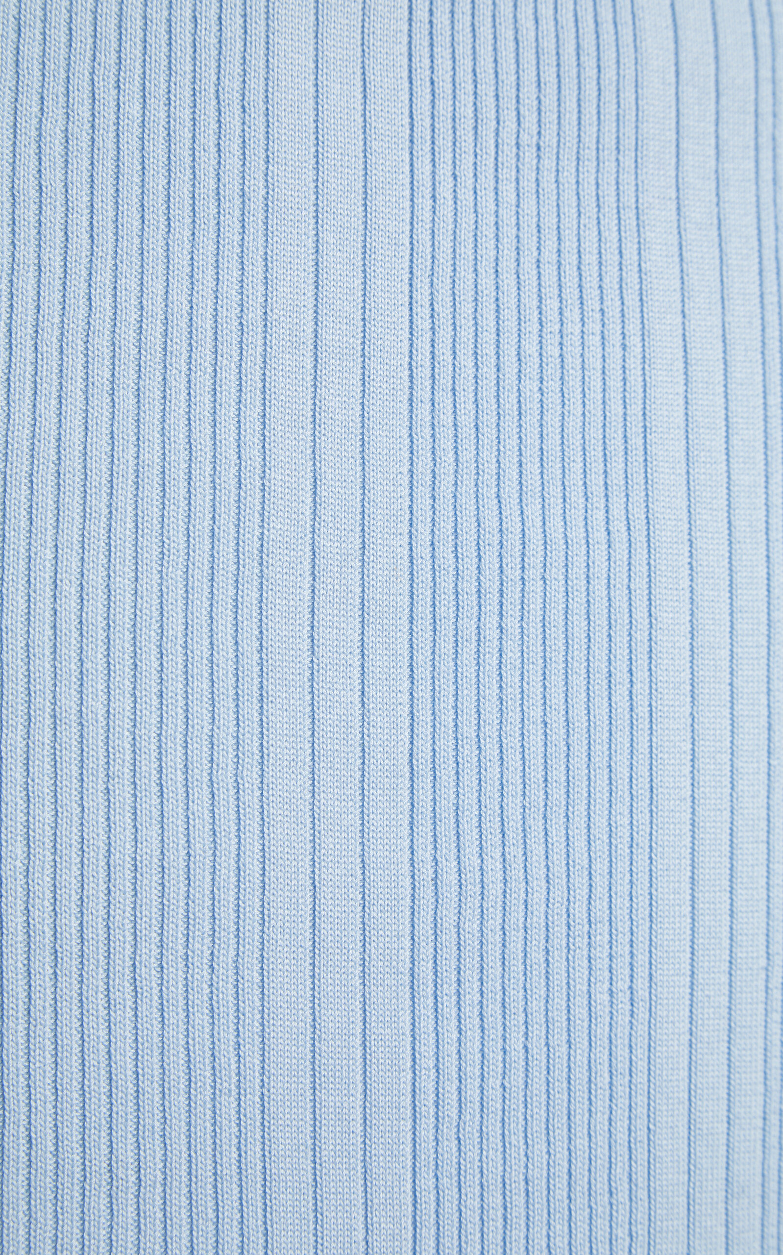 Ribbed Cotton Midi Skirt blue - 5