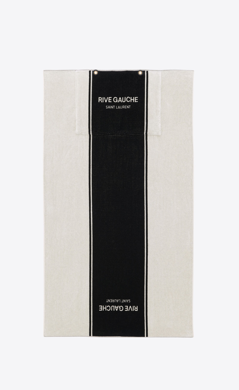 rive gauche towel tote bag in terry cloth 3