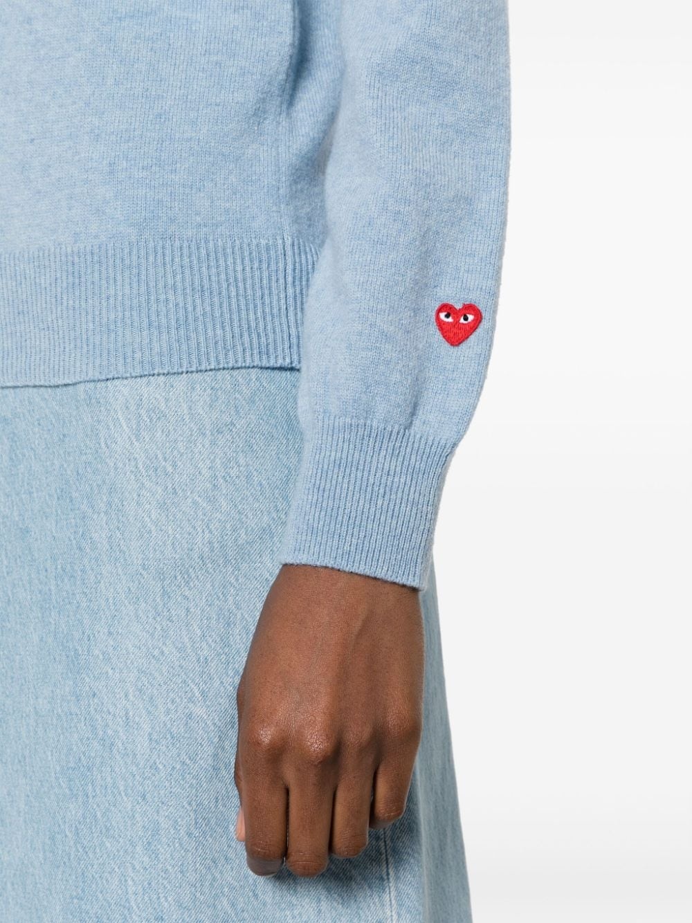 heart logo wool jumper - 5