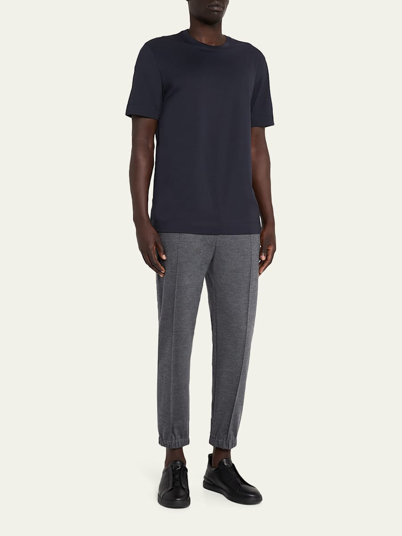 ZEGNA Men's Cotton Jersey Crewneck T-Shirt outlook