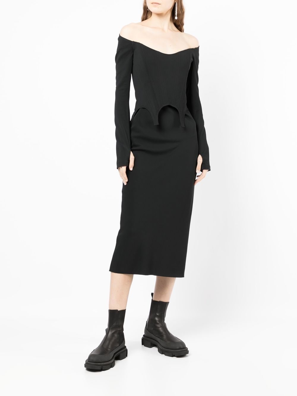 arch longline corset dress - 2