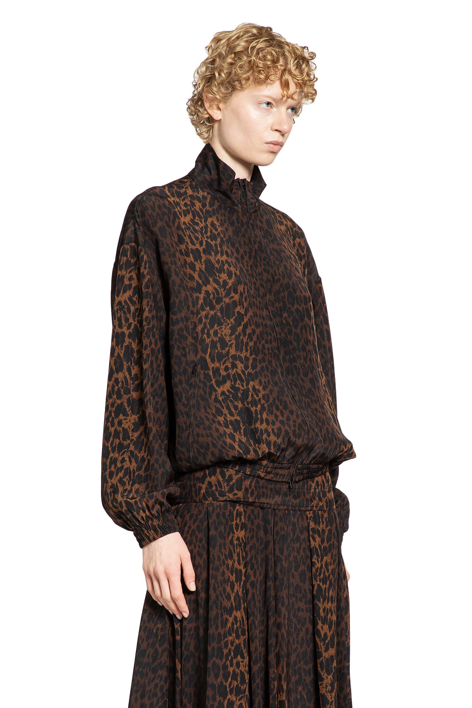 Leopard Print Track Jacket - 2