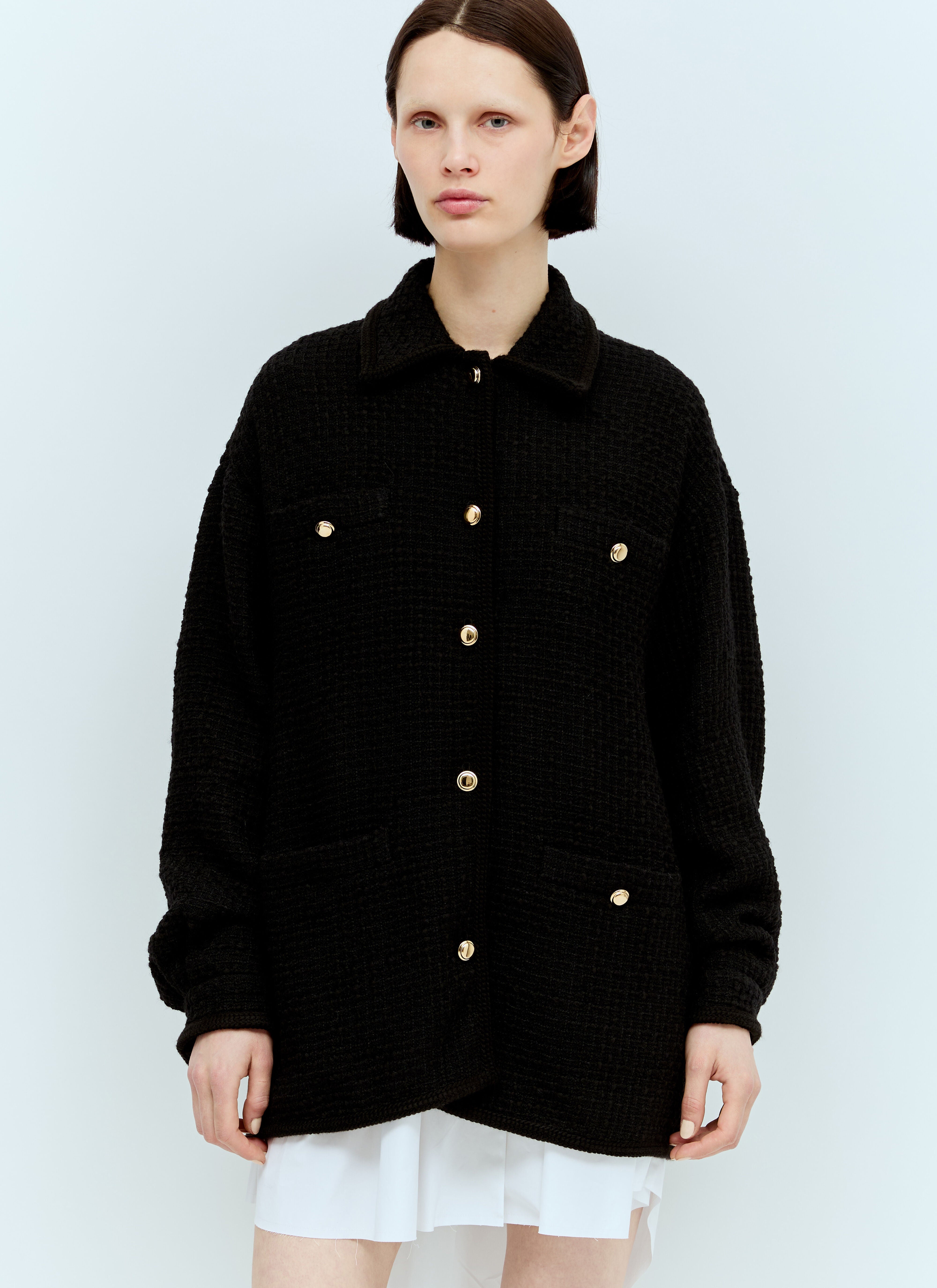 Miu Miu Women Waffle-Knit Jacket - 1