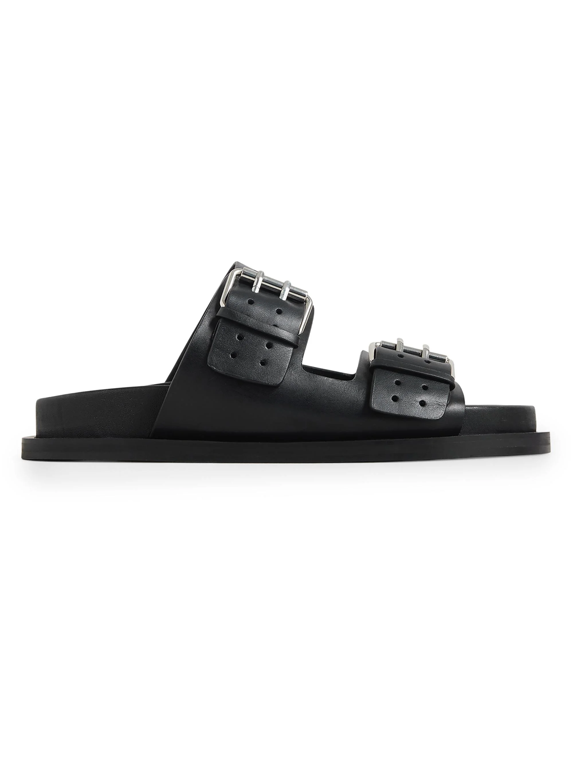 Women's Leon Leather Sandals - Black - 1