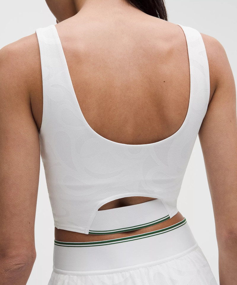 Paisley-Mesh Tennis Tank Top *B/C Cup 5