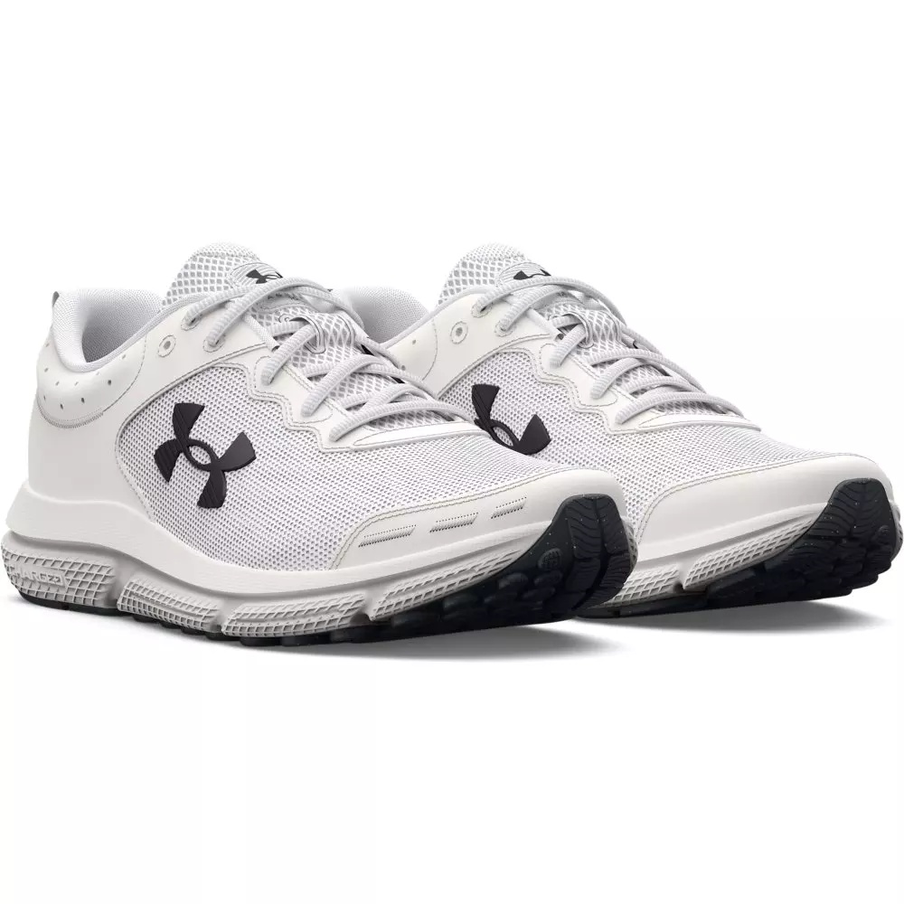 Charged Assert 10 "White/Black" Women's Running Shoe - 5