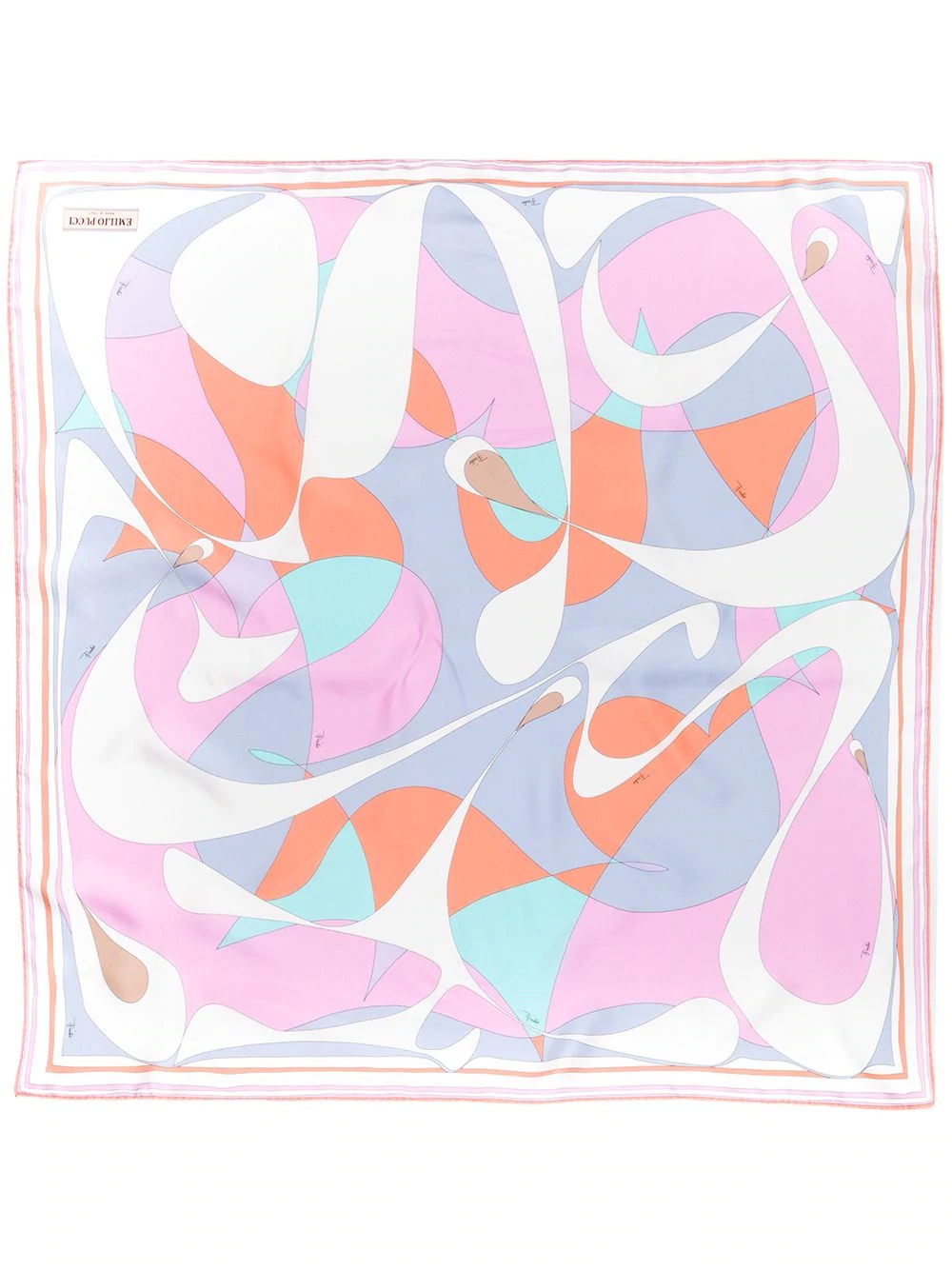 Alex Print Silk Scarf - 3