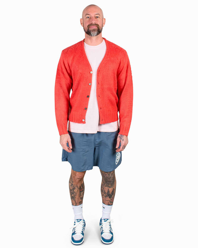 Stüssy Stüssy Brushed Cardigan Red outlook