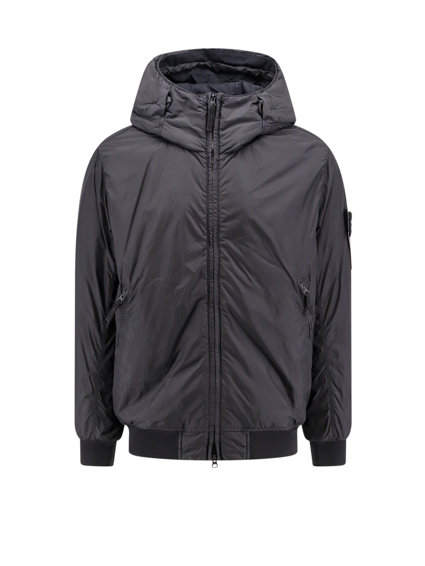 Recycled nylon jacket with hood - 1