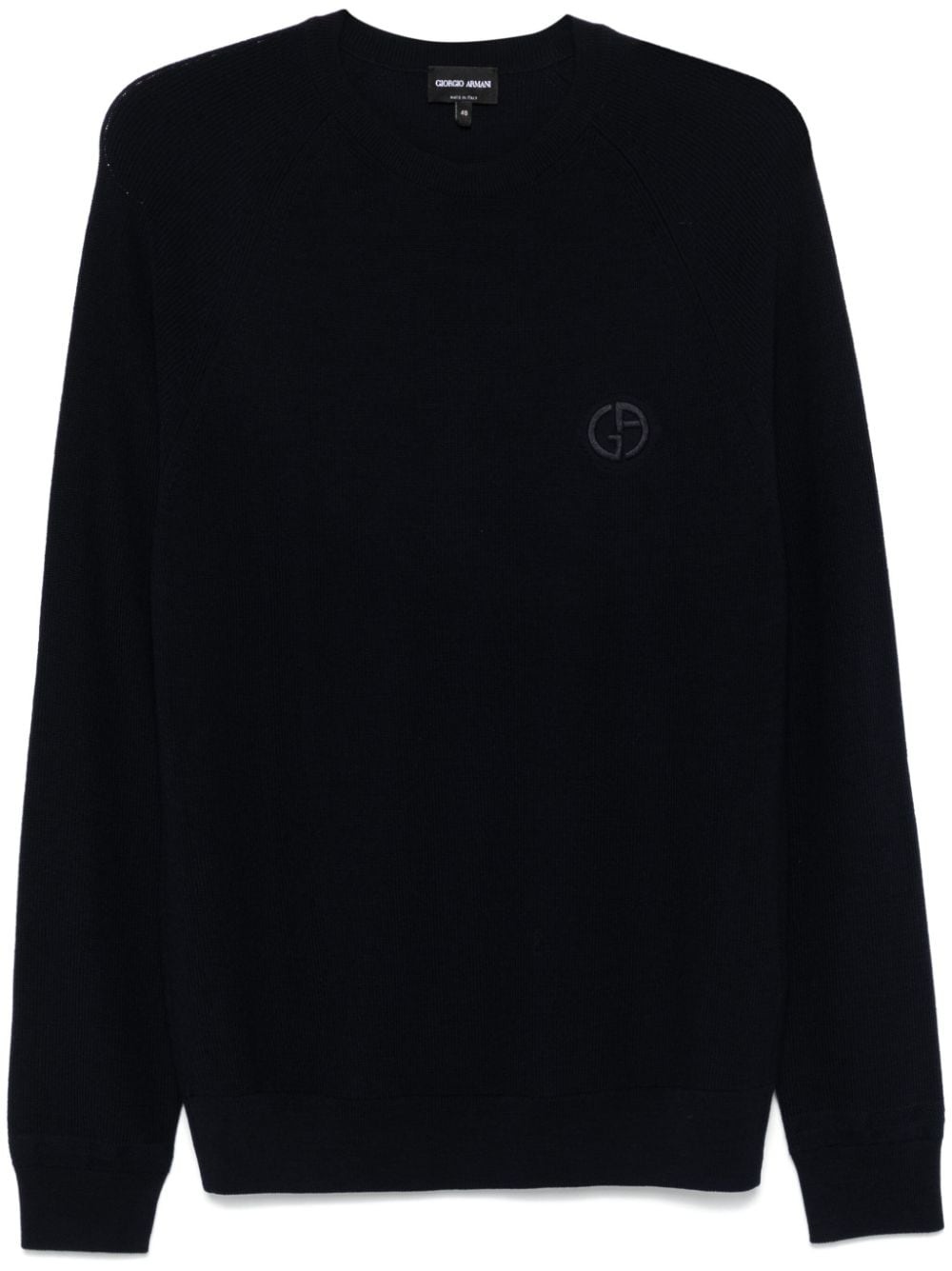 logo-embroidered sweater - 1