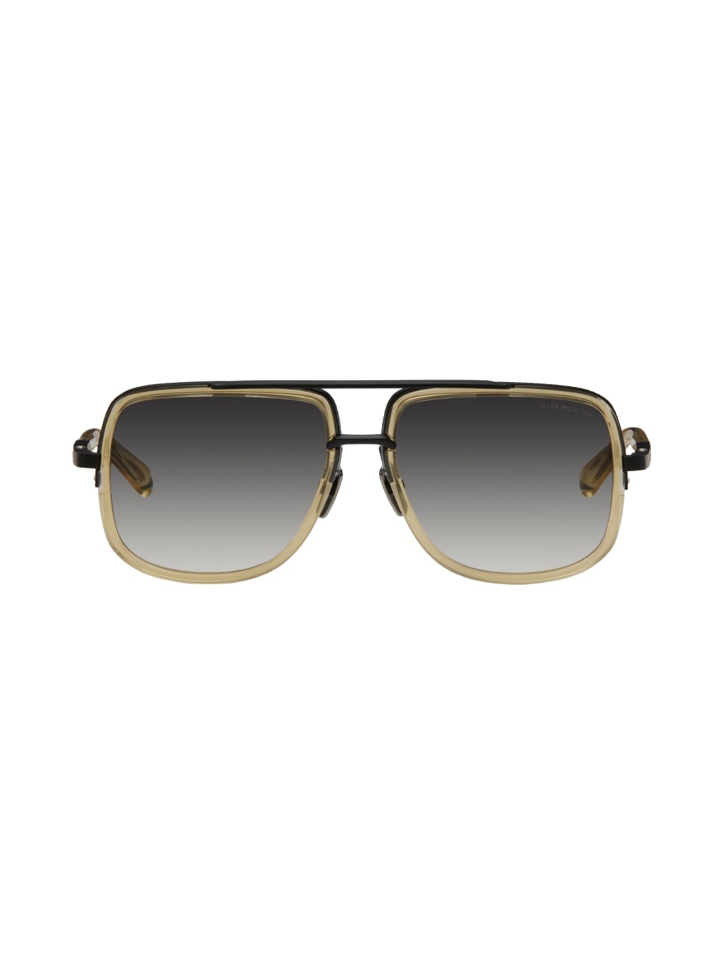 Black & Gold Mach-One Sunglasses - 1