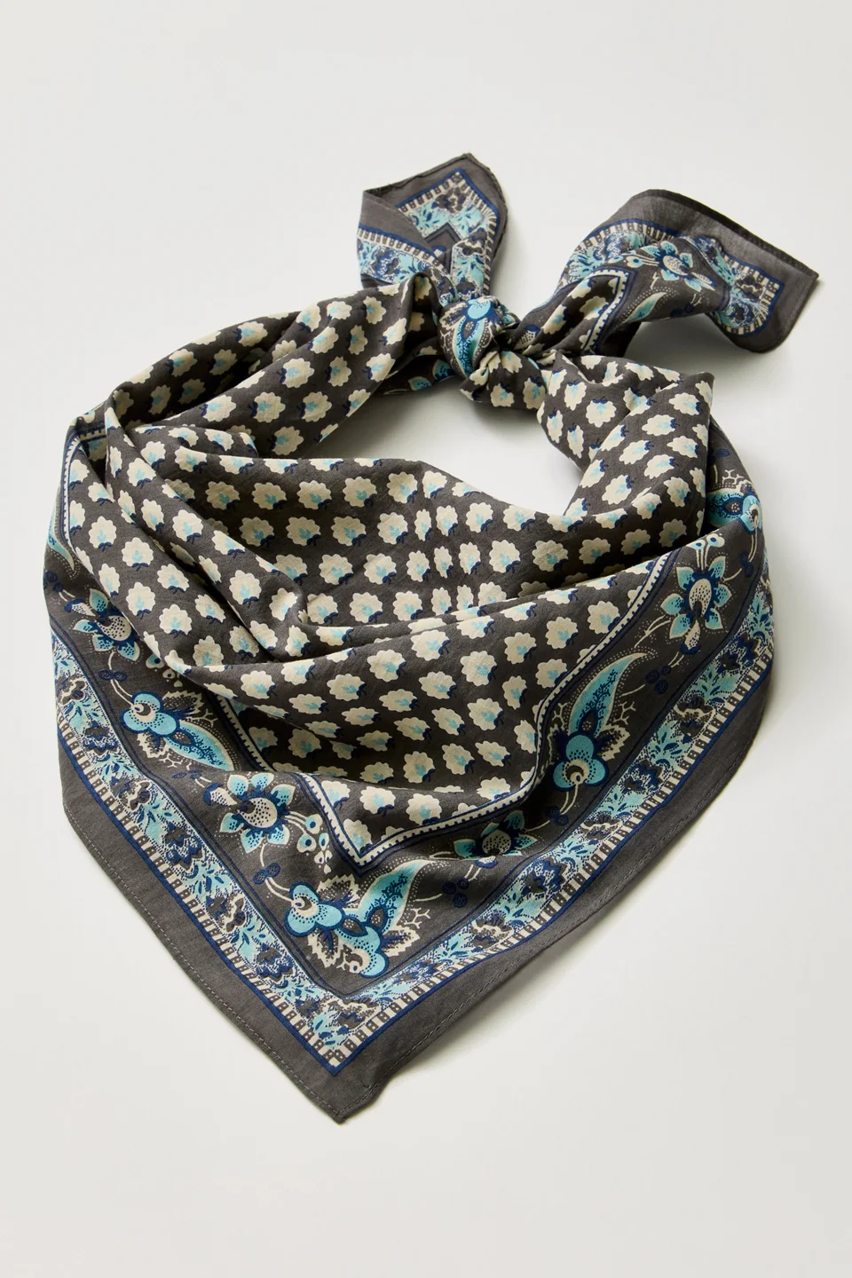 Lotus Paisley Print Bandana - 1