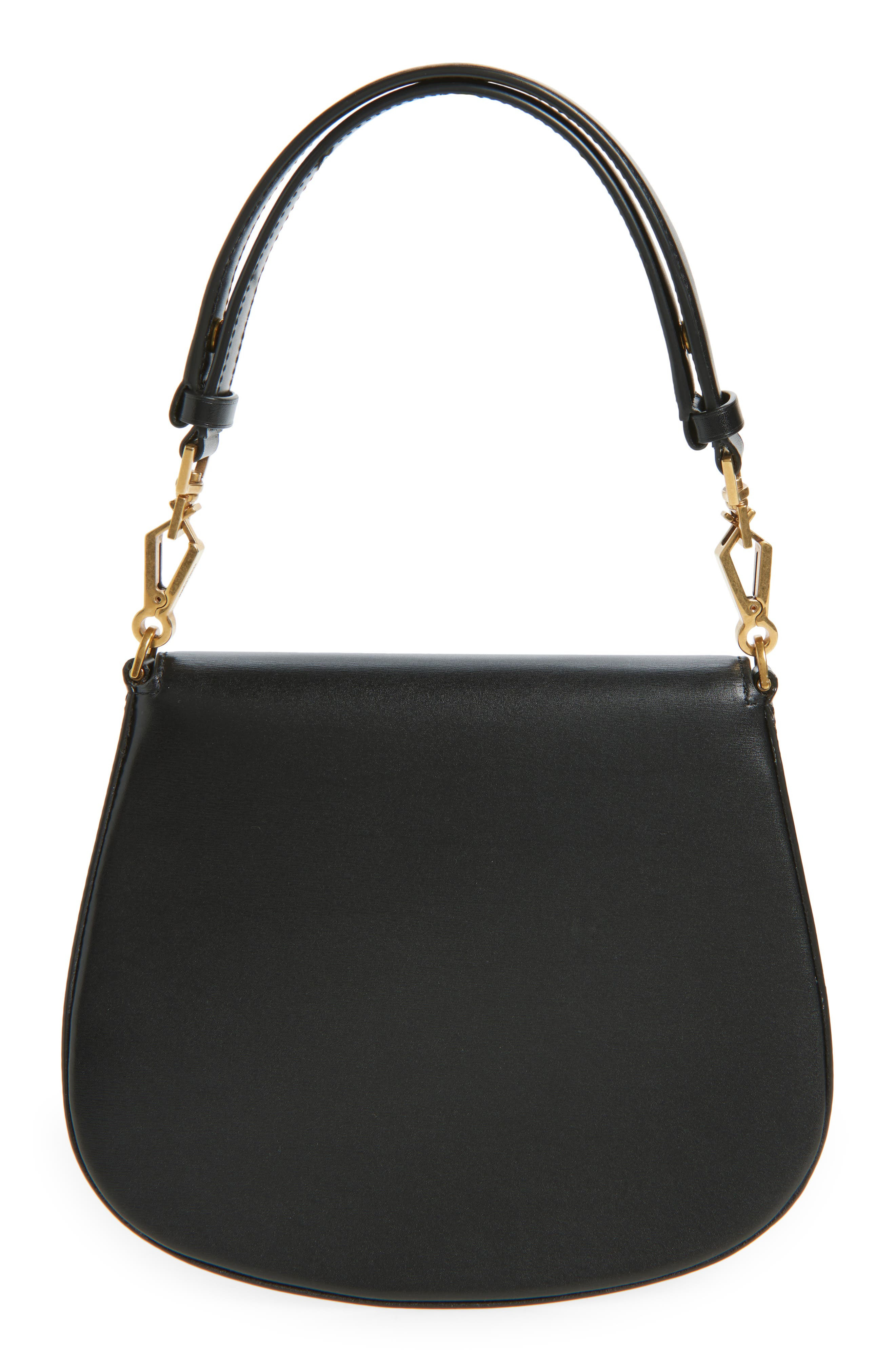 Saint Laurent Mini Voltaire Box Leather Top Handle Bag in Noir at Nordstrom - 3
