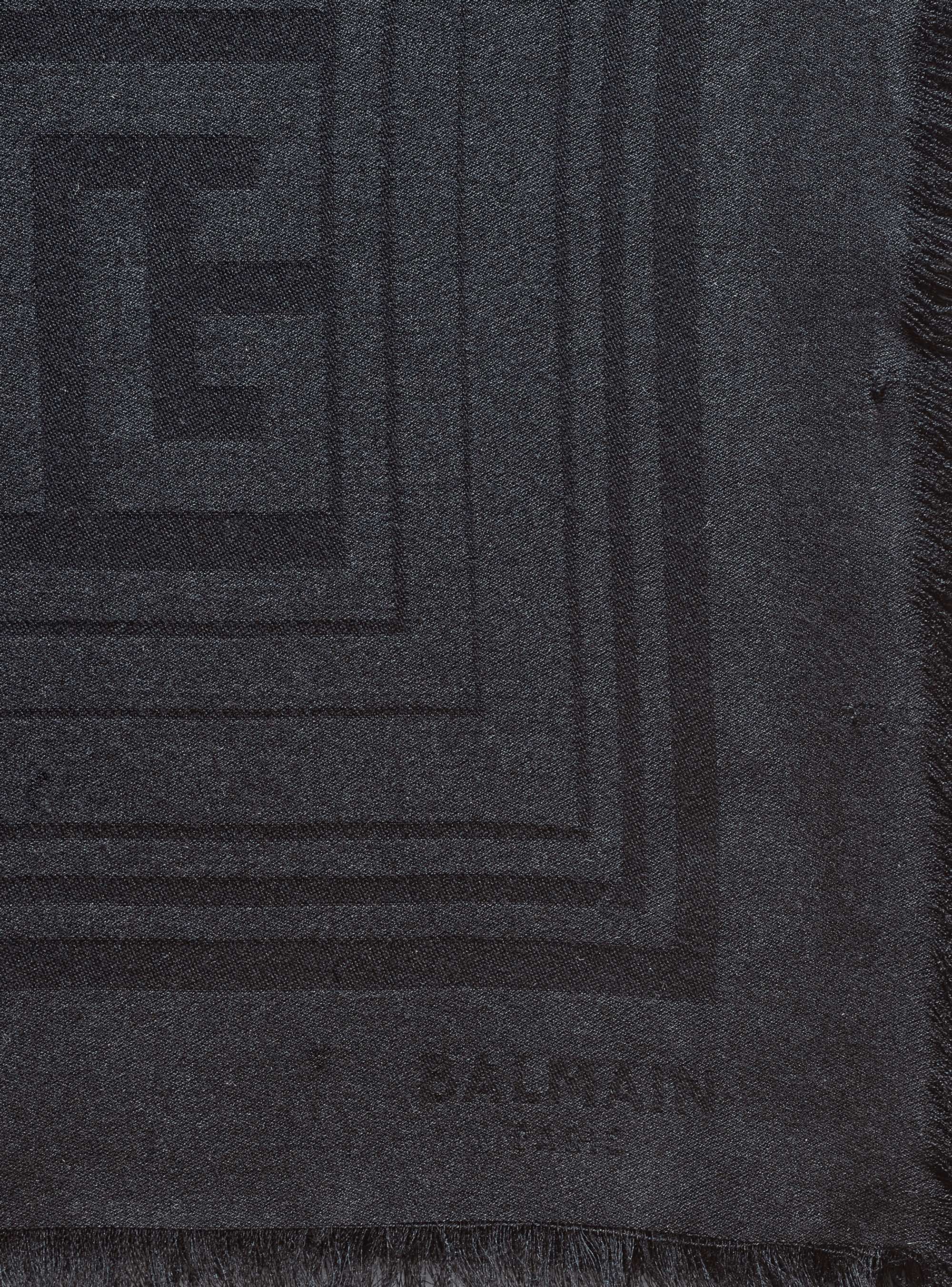 Viscose scarf with Balmain monogram pattern - 3