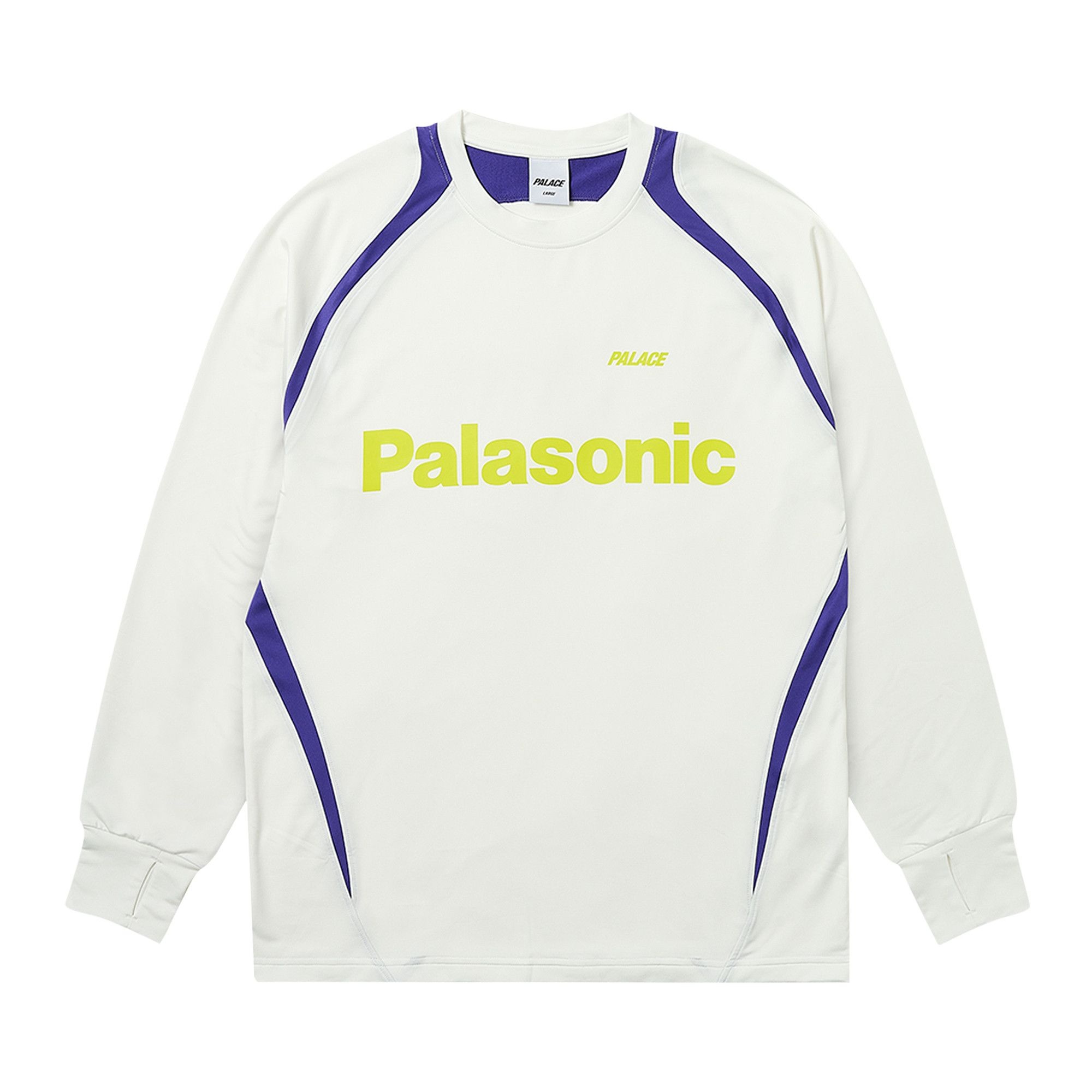 Palace Trail Runner Long-Sleeve 'White' - 1