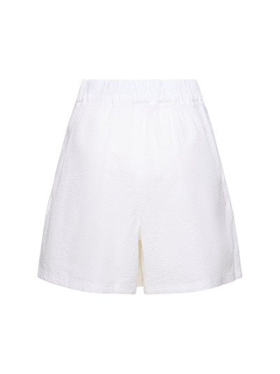Max Mara Canale seersucker cotton shorts outlook