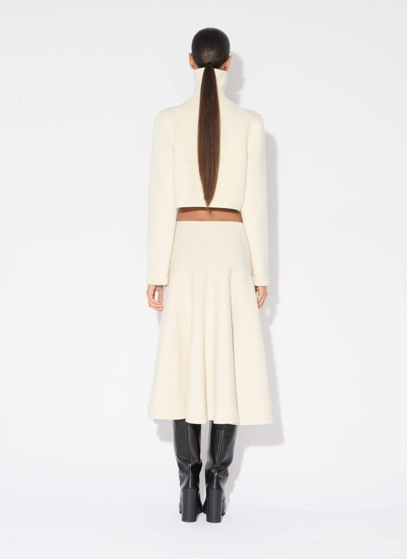Alaïa CASHMERE KNIT FLARE SKIRT outlook