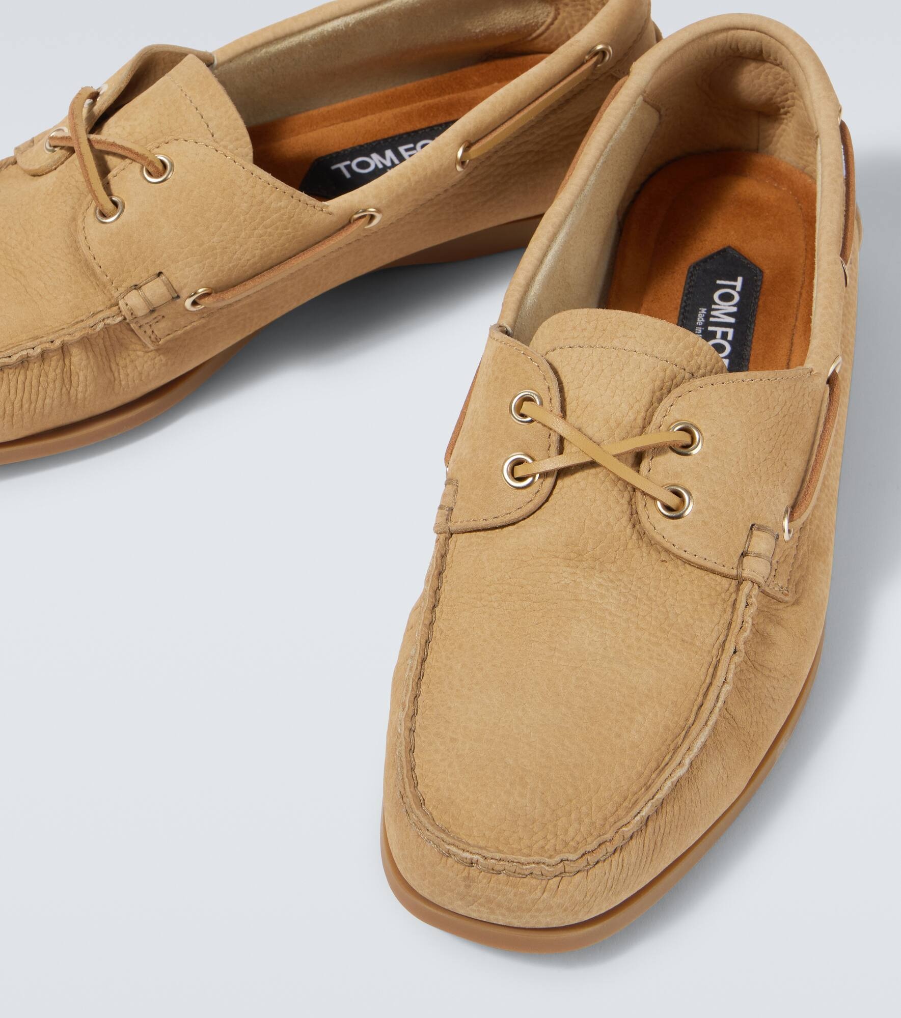 Robin leather boat shoes - 3