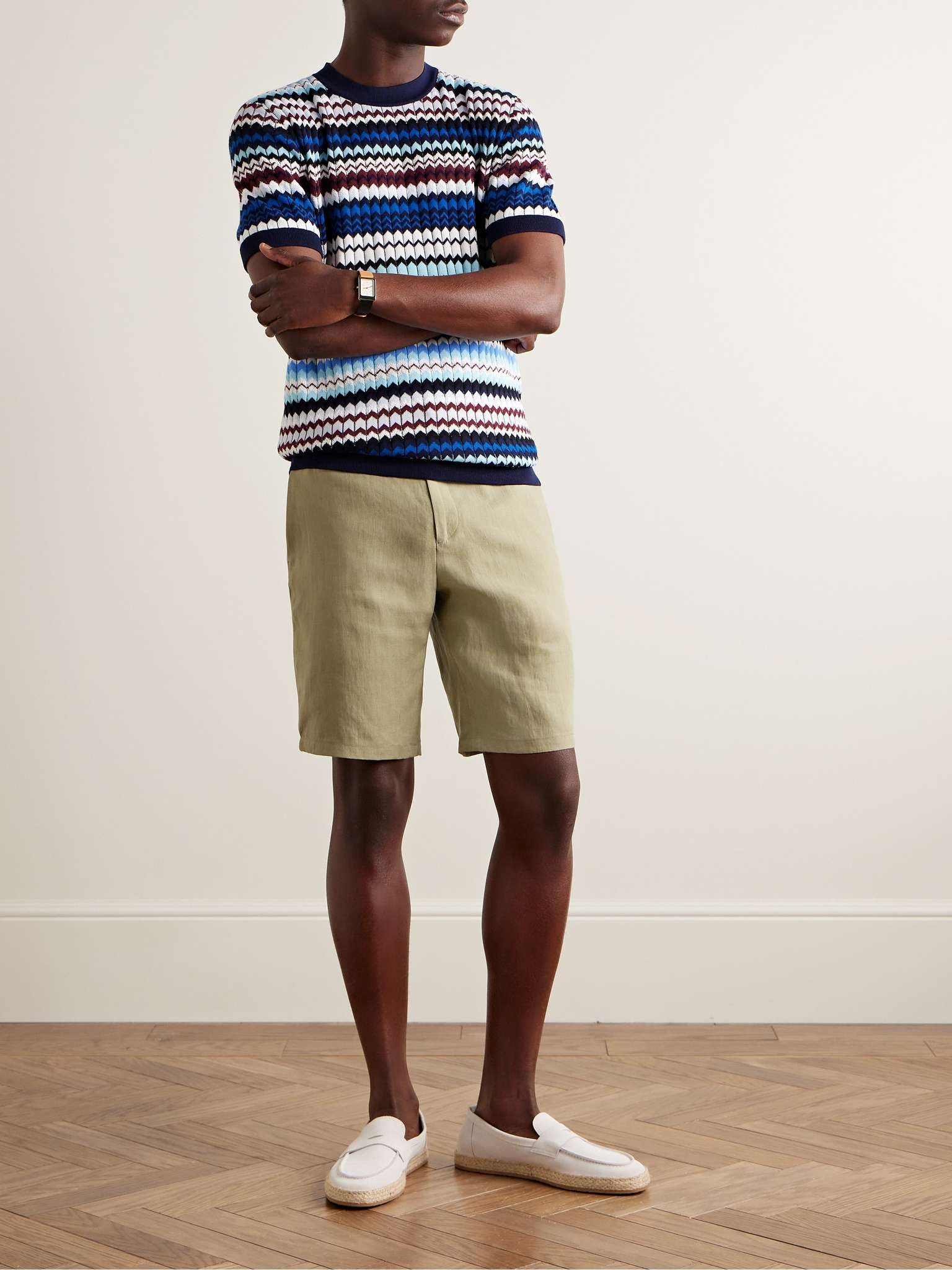 Straight-Leg Linen Shorts - 2