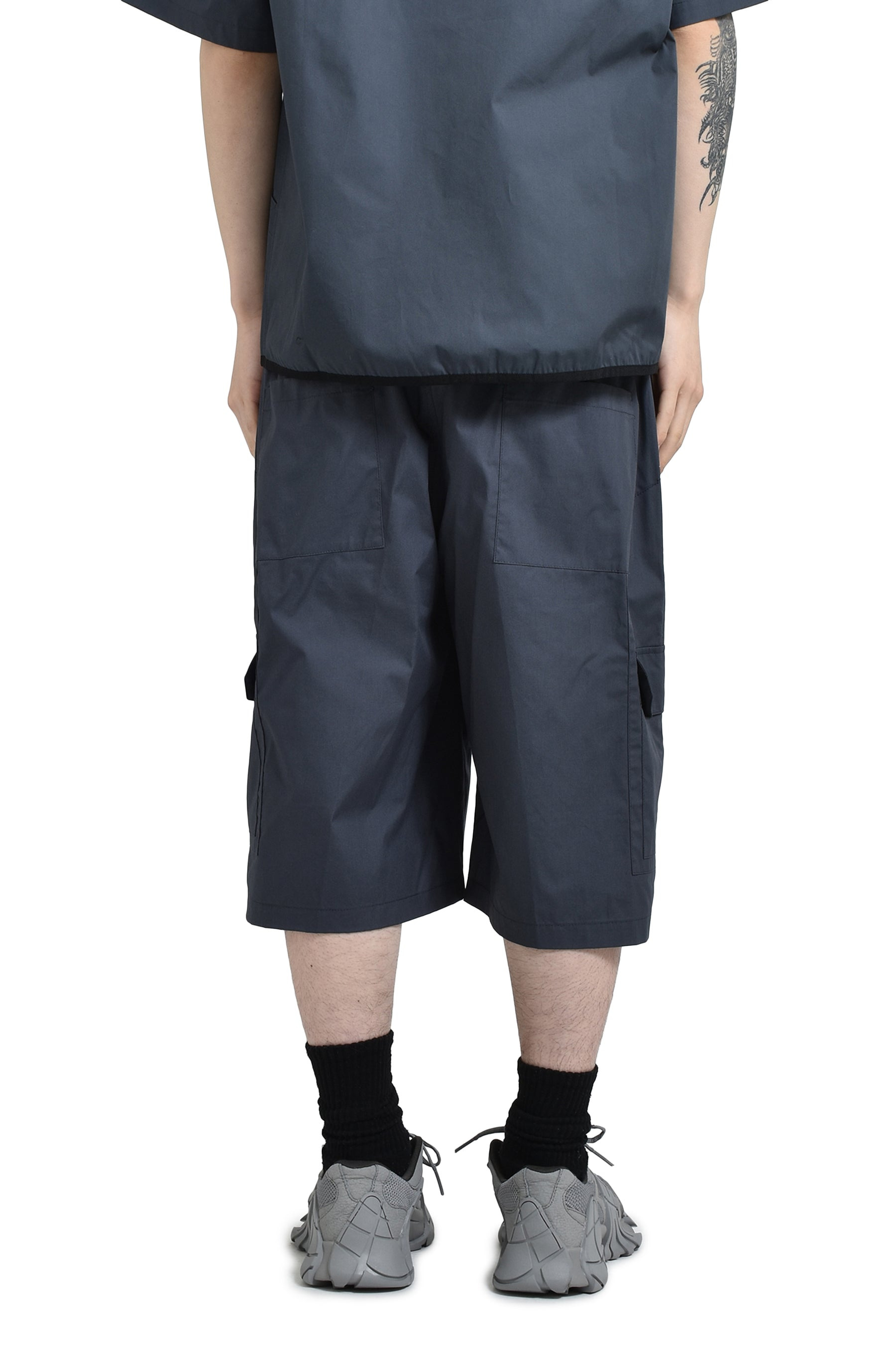 POPLIN CARGO SHORTS / CONVOY GRY - 2