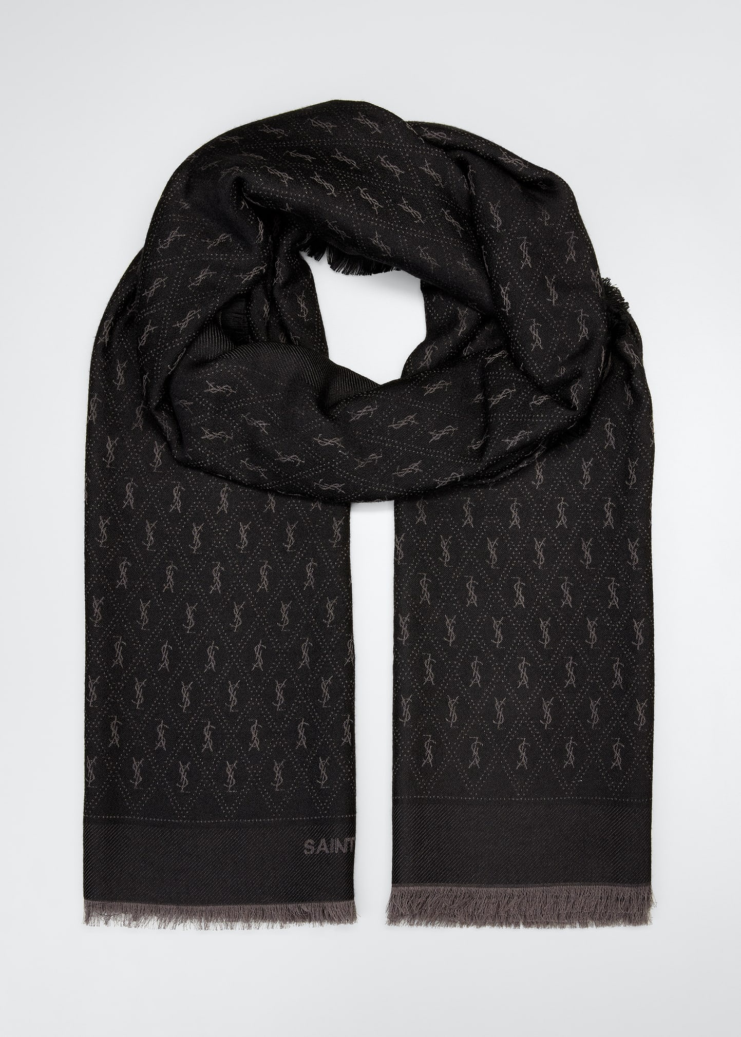 YSL Micro Monogram Scarf - 1