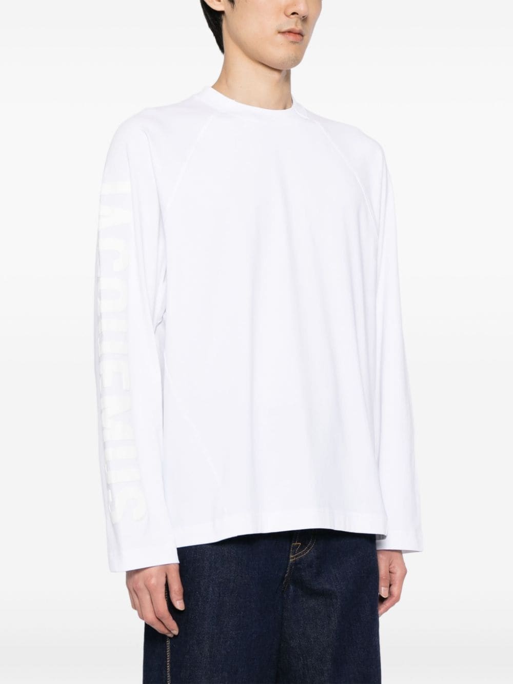 Le t-shirt Typo long-sleeve cotton T-shirt - 3