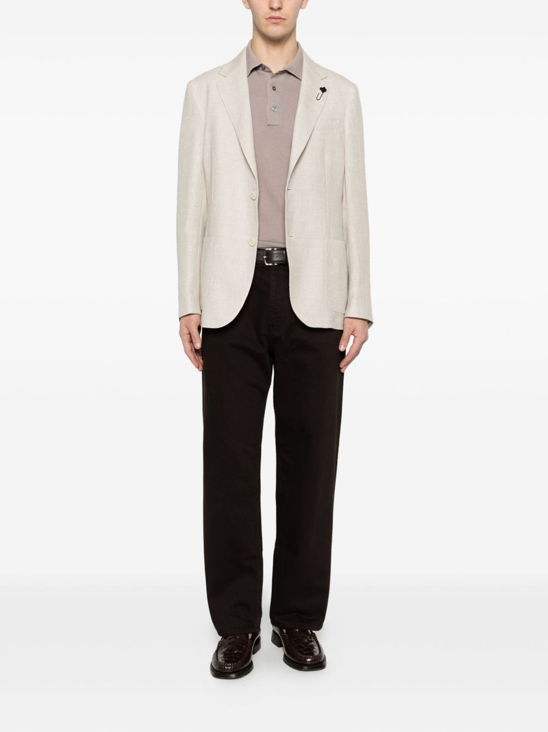 LARDINI patch-pocket blazer outlook