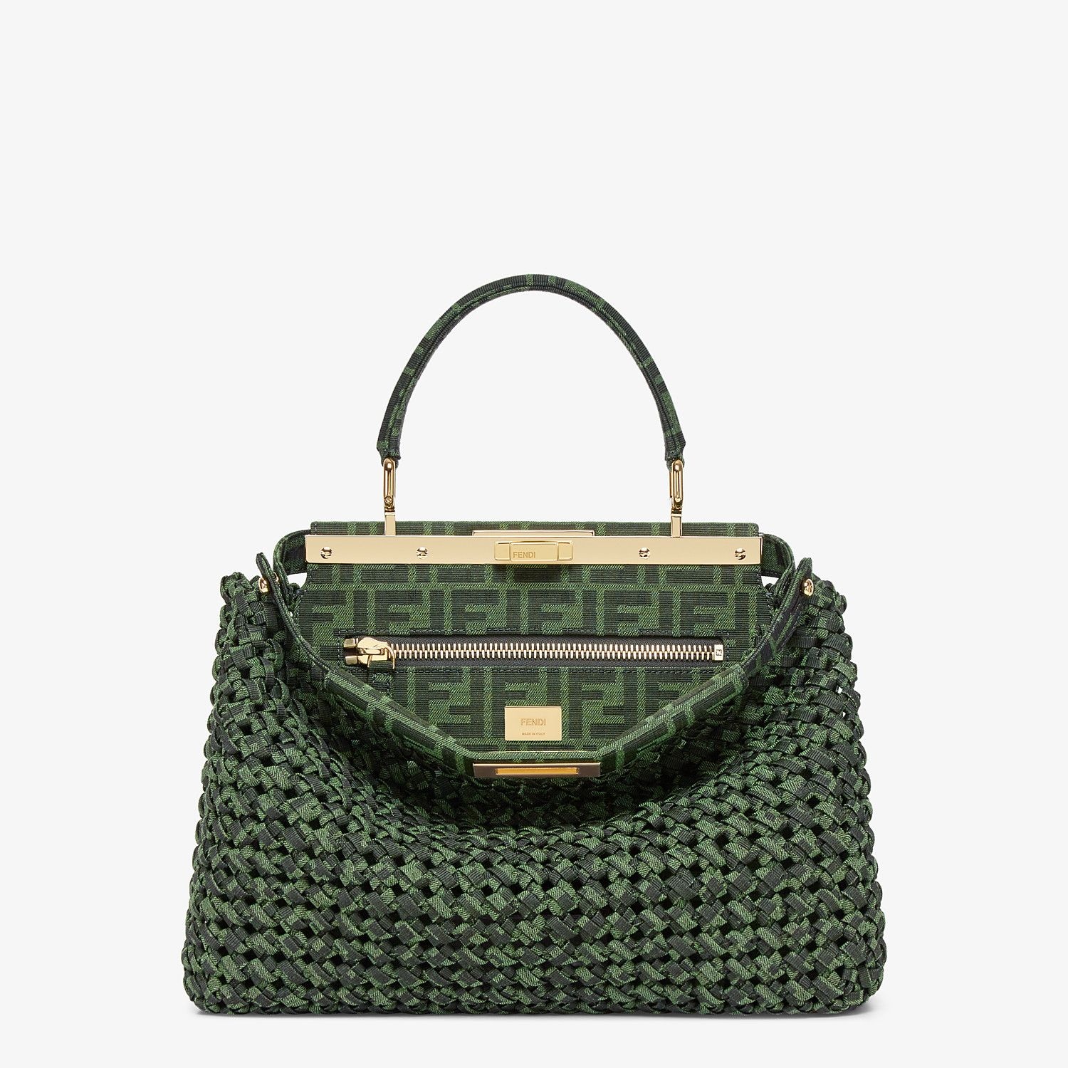 Jacquard fabric interlace bag - 1