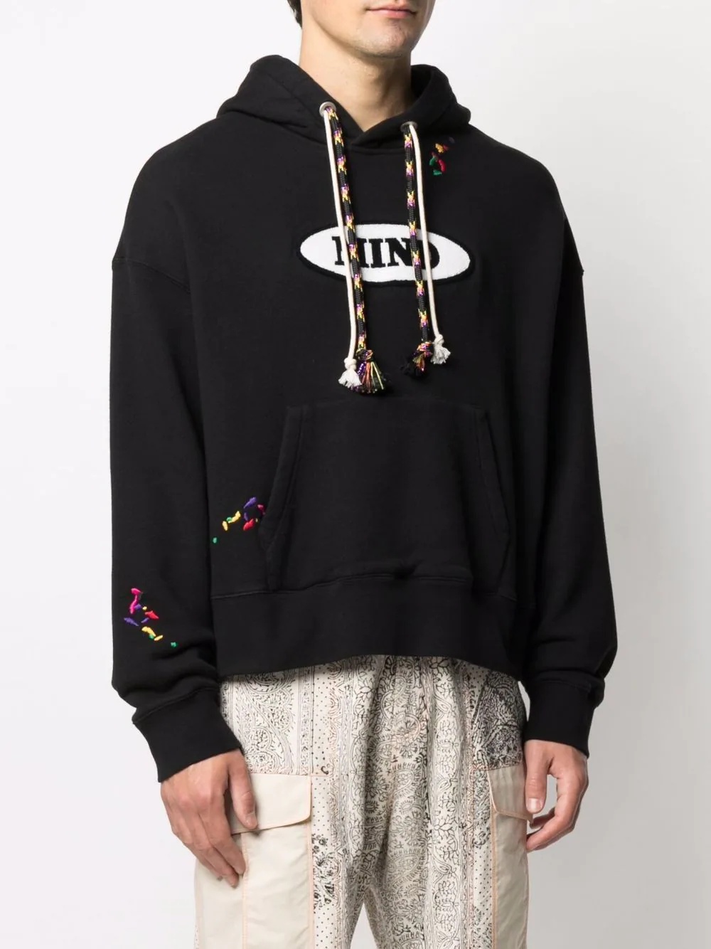 x Missoni Mind graphic logo embroidered hoodie - 3