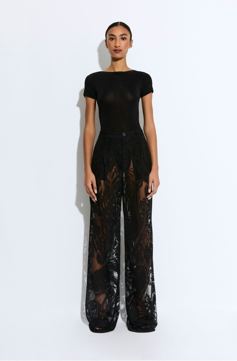 LAPOINTE Burnout Jersey Relaxed Pleated Pant outlook