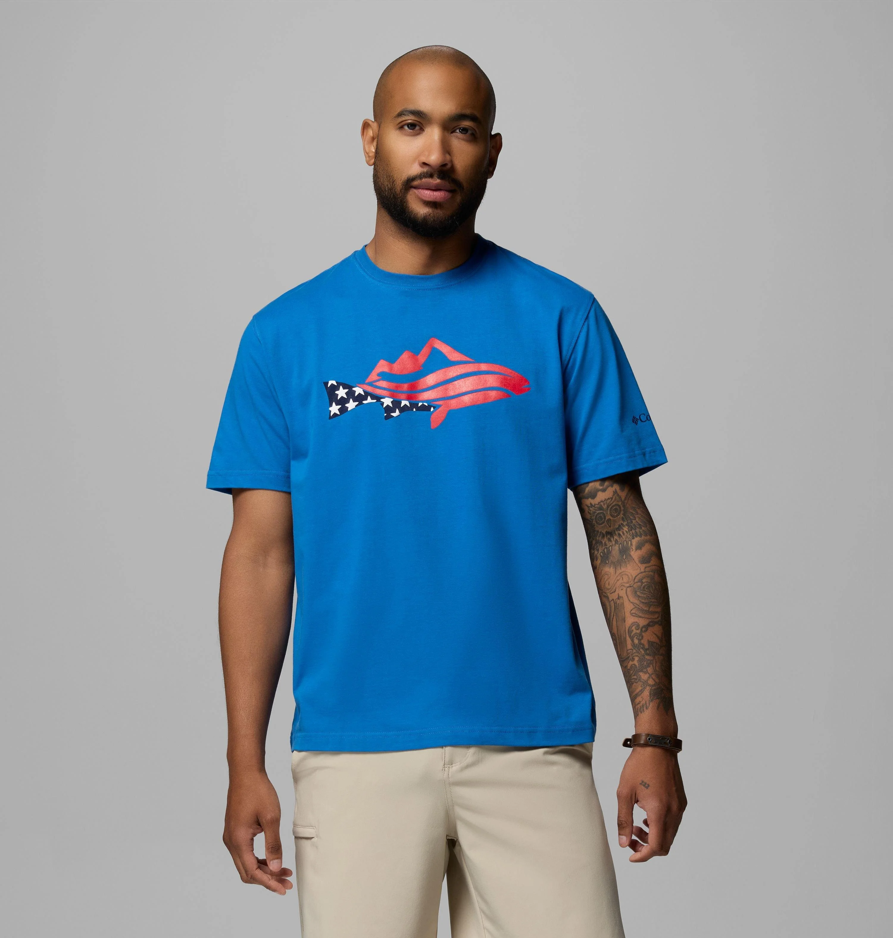 Men's PFG Silver Bank Trout Mountain T-Shirt - 1