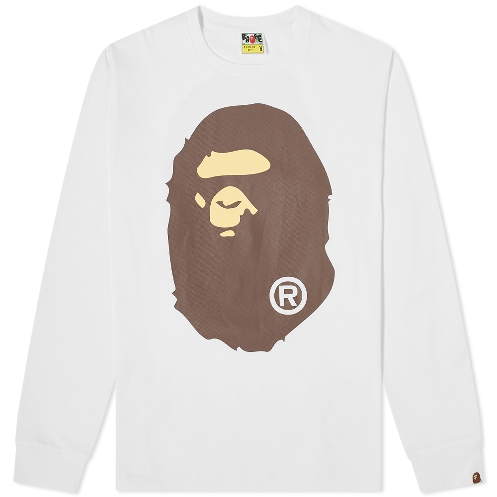 A Bathing Ape Long Sleeve Big Ape Head Tee - 1