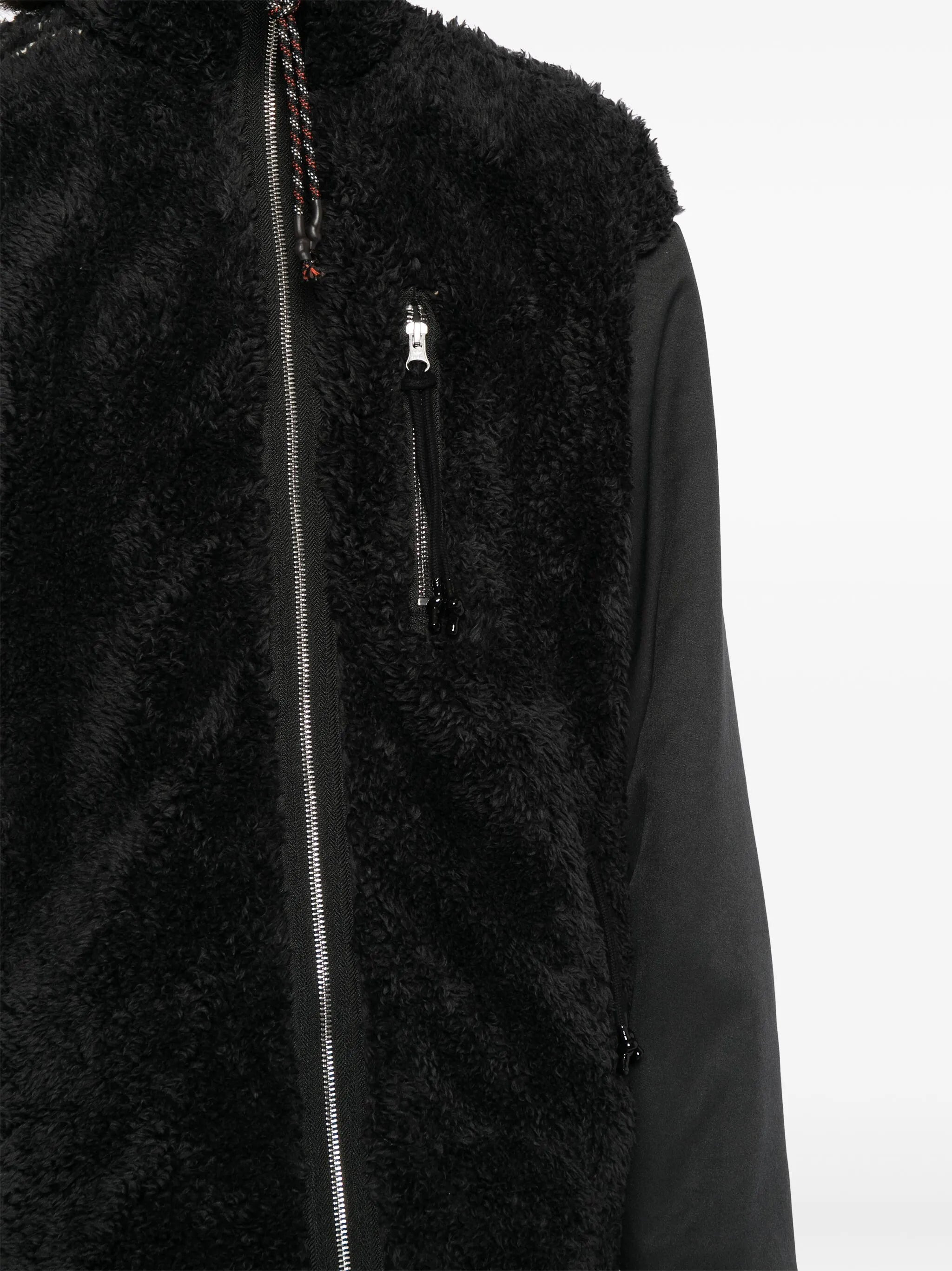 faux-fur panelled jacket - 6