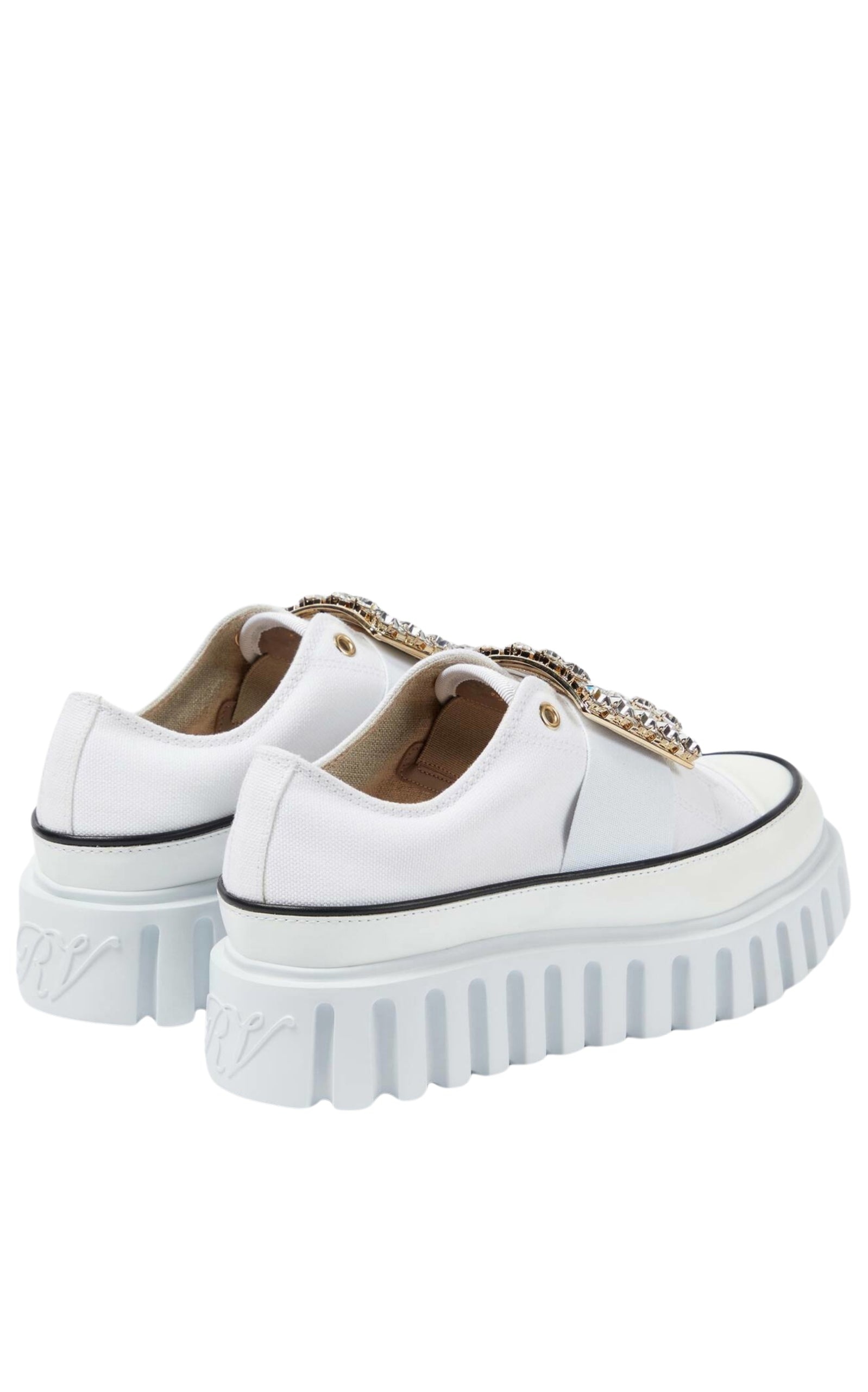Viv' Go-Thick Embellished Buckle Slip-On Sneakers - 4