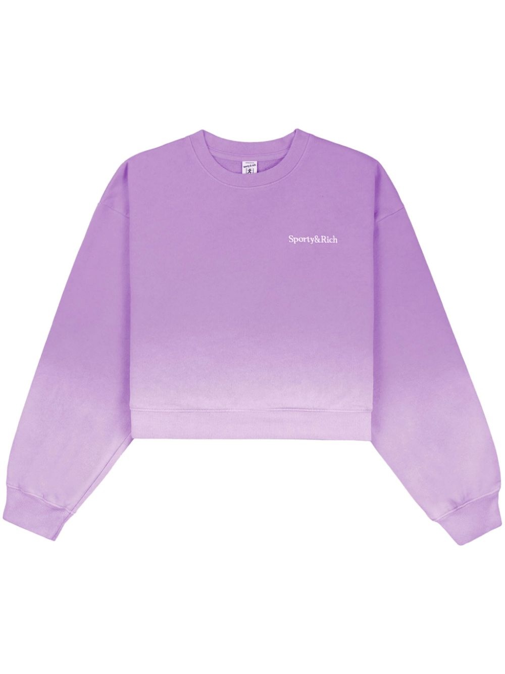 Dip Dye logo-embroidered sweatshirt - 1