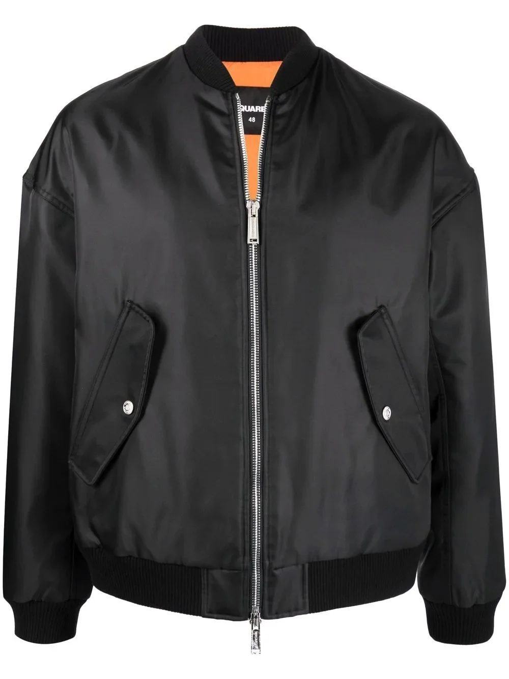 slogan-print bomber jacket - 1