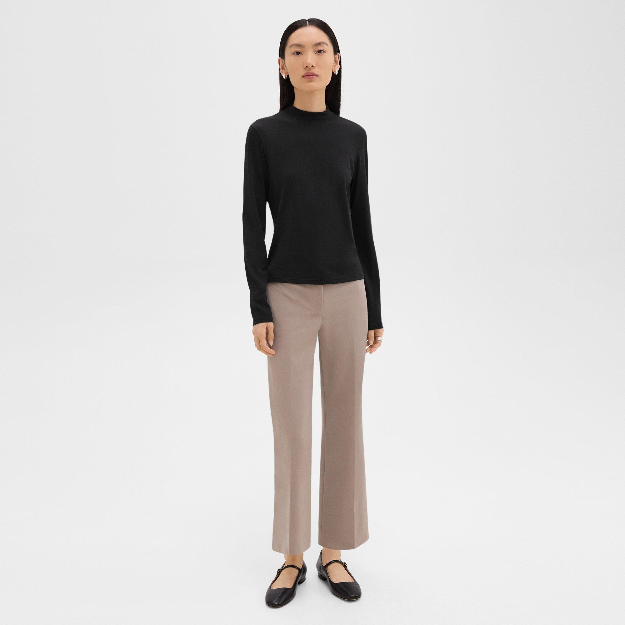 Tiny Mock Neck Tee in Organic Cotton - 6