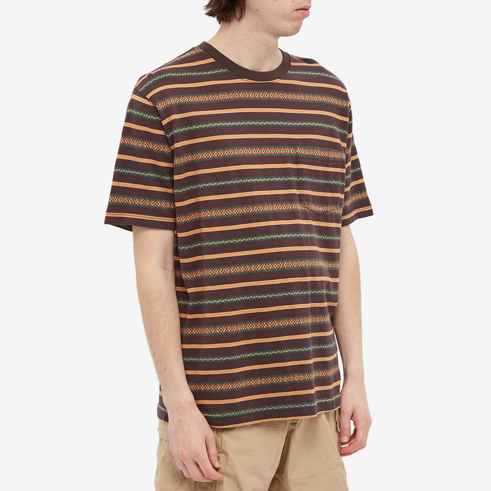 Beams Plus Jacquard Stripe Pocket Tee - 3