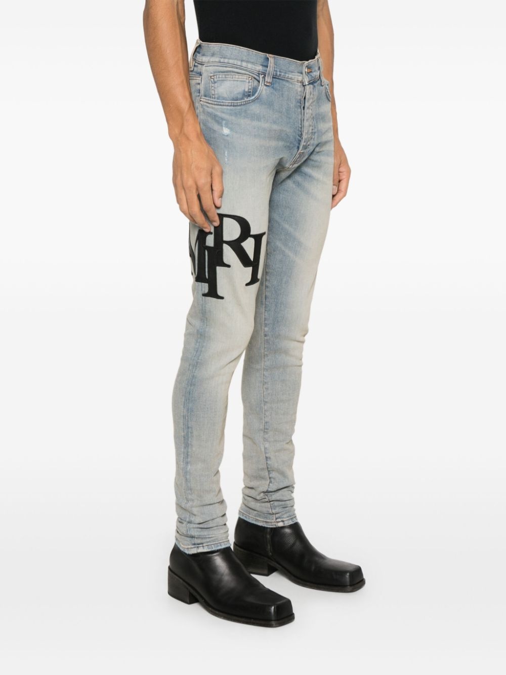 Staggered-logo jeans - 3