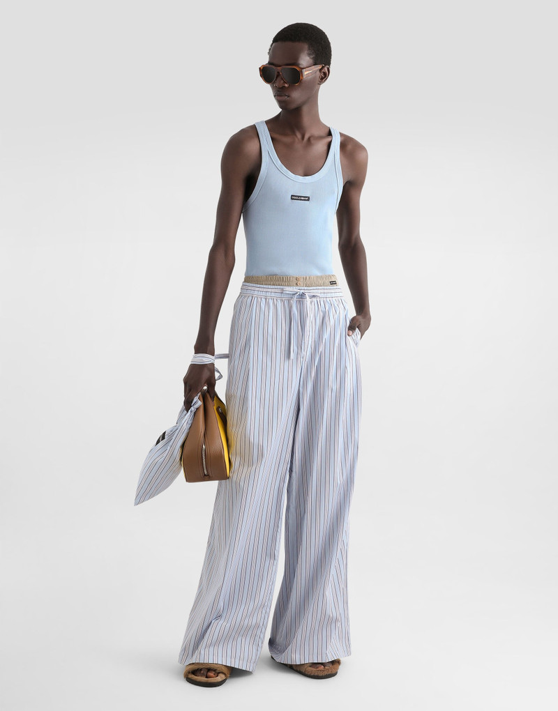 Dolce & Gabbana Cotton tank top with print outlook