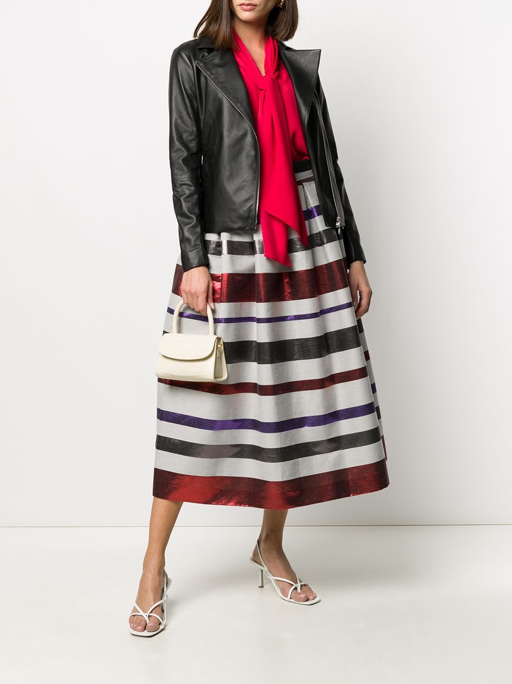 zipped biker jacket - 2