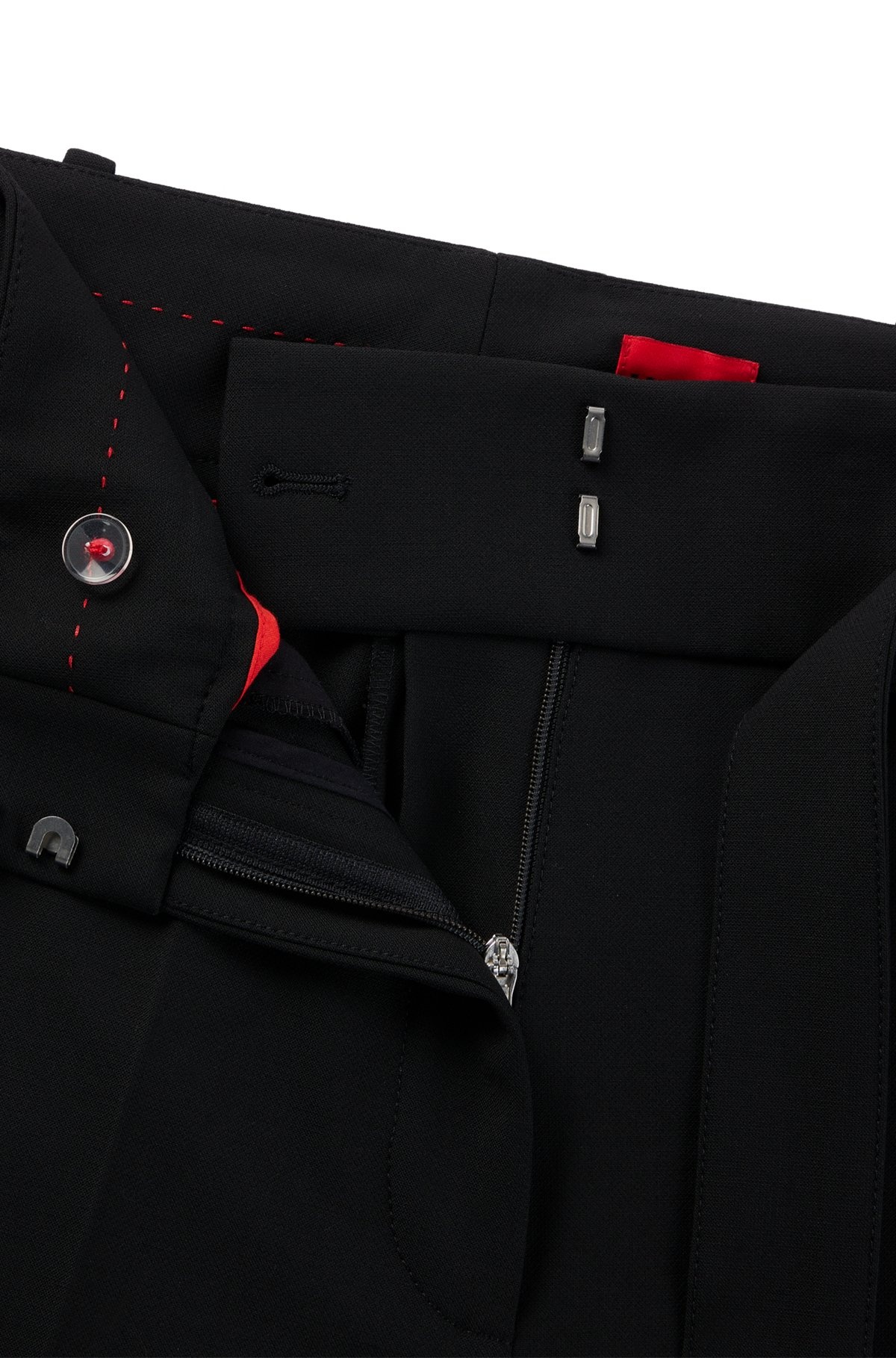 REGULAR-FIT TROUSERS WITH ADJUSTABLE D-RING BELT - 6