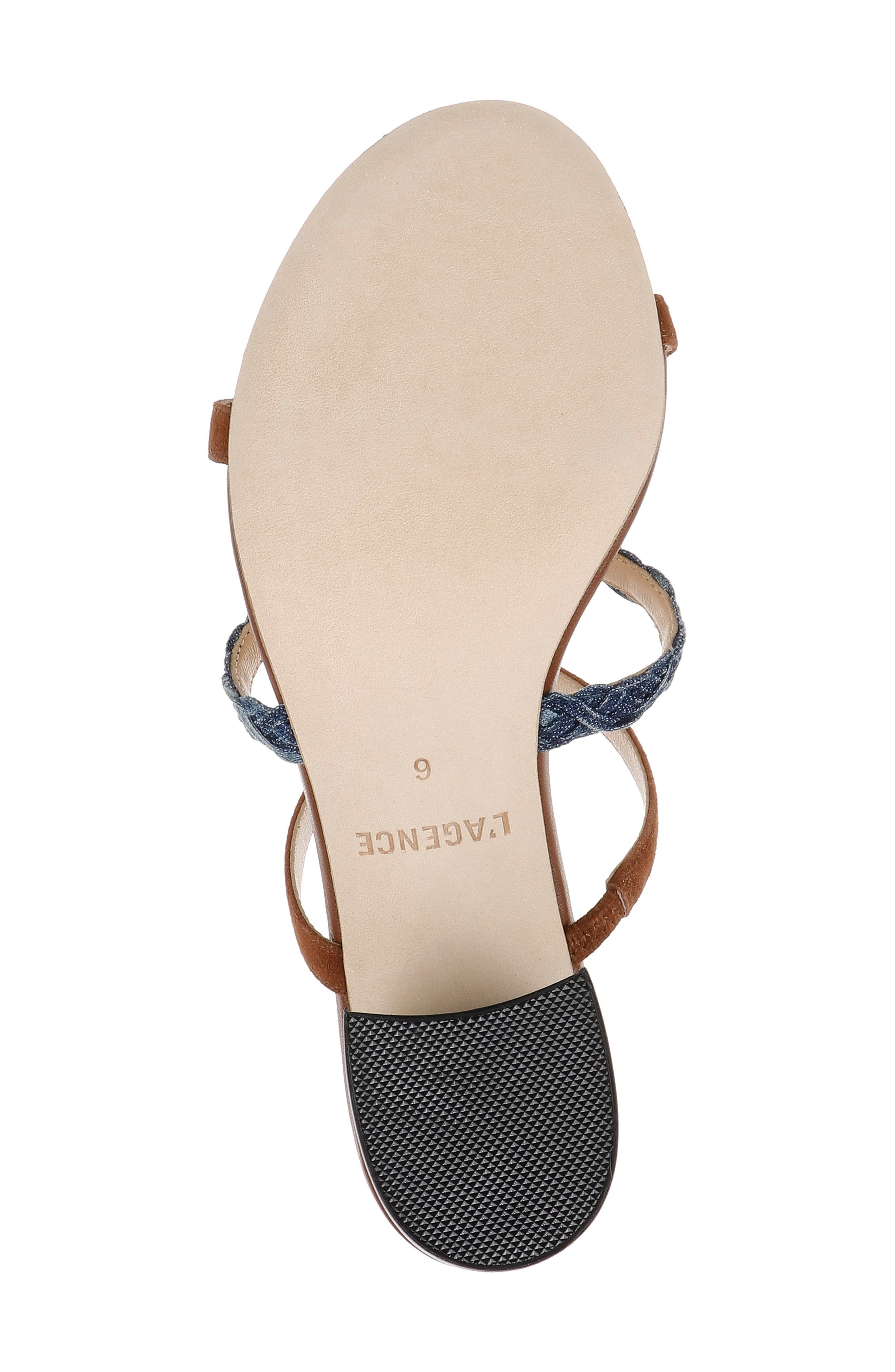 L'AGENCE Heromin Slide Sandal in Cognac Suede at Nordstrom - 6