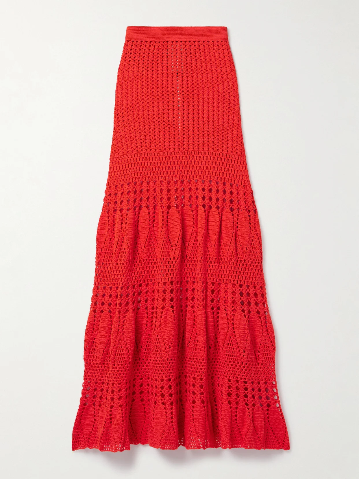 Reflejo Crocheted Cotton Maxi Skirt - 1