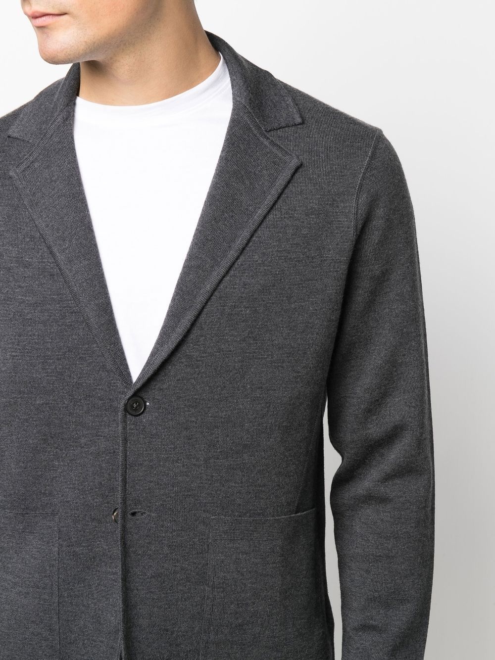 single-breasted wool blazer - 5