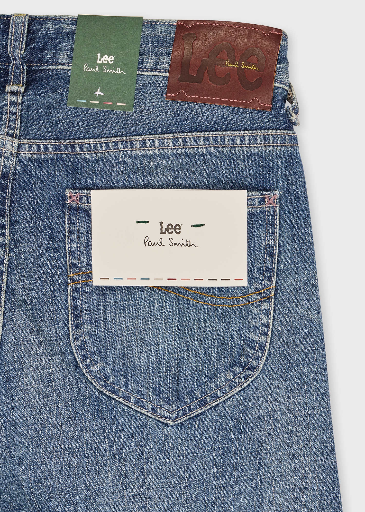 Paul Smith + Lee® Mid Antique-Wash Selvedge 101 Rider Jeans - 2
