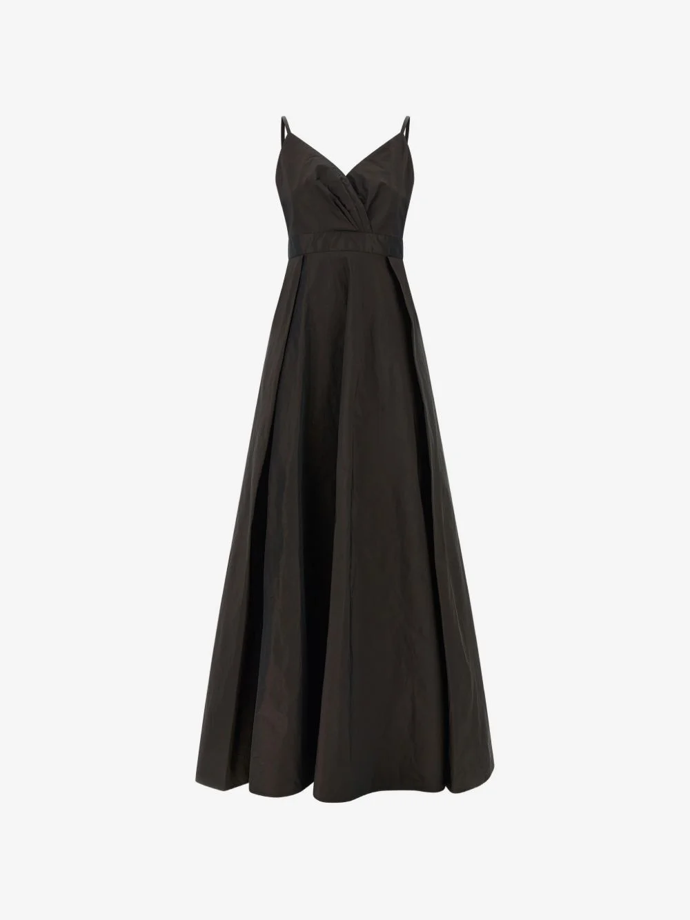 pleated-skirt sleeveless maxi dress - 1