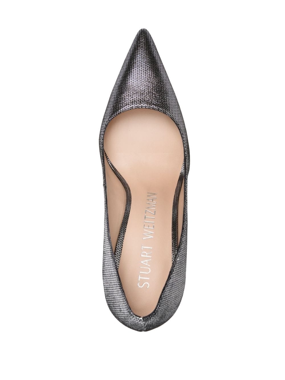 Stuart 100mm metallic-leather pumps - 4