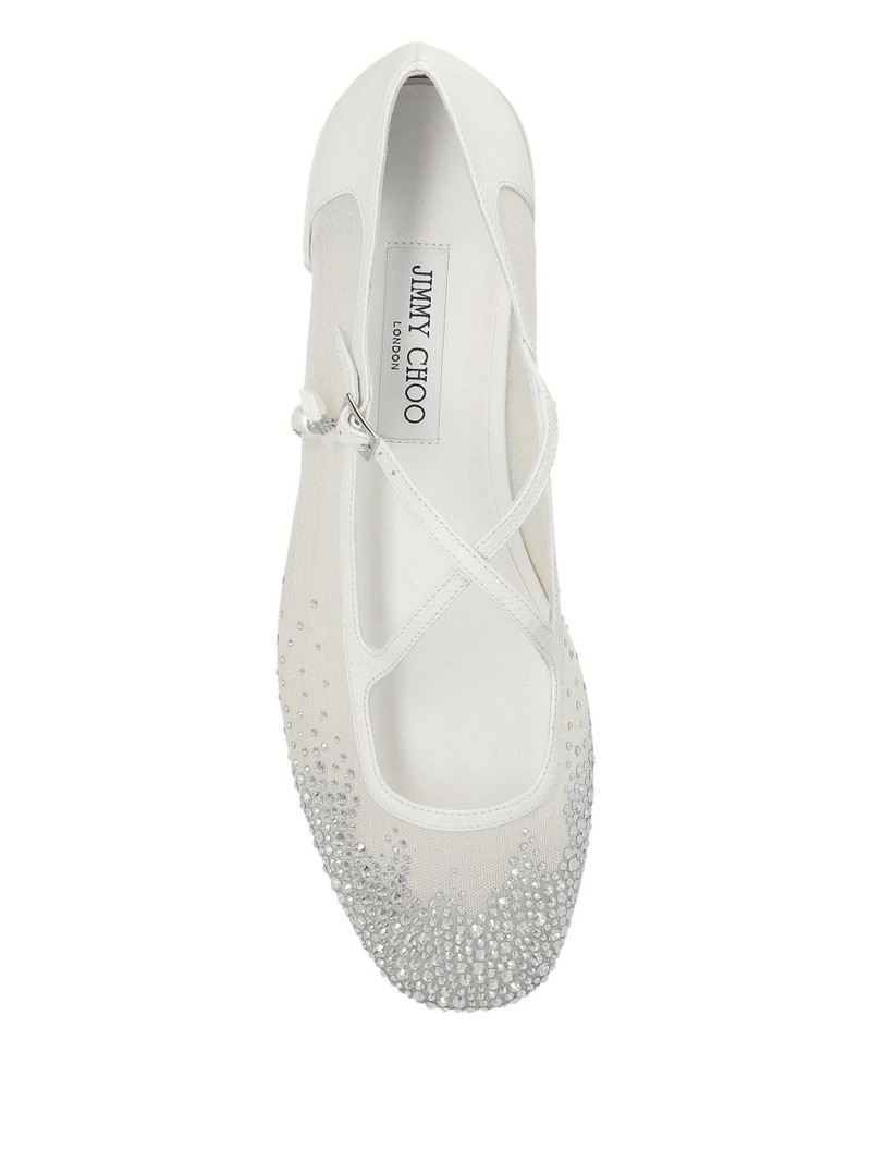 crystal-embellished flat pumps 4